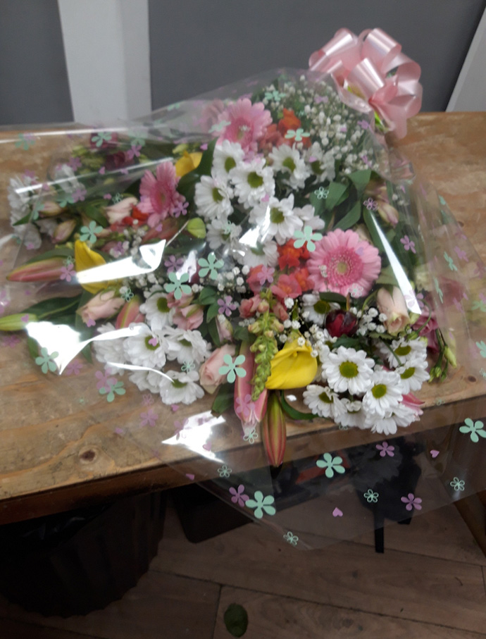 Anniversary aqua gift box  Bristol florist APB17